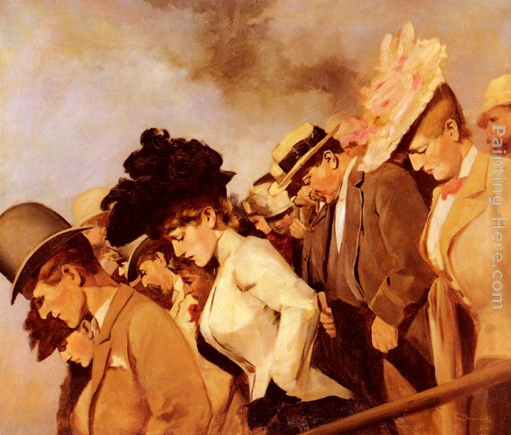 At The Races painting - Franz Dvorak At The Races art painting